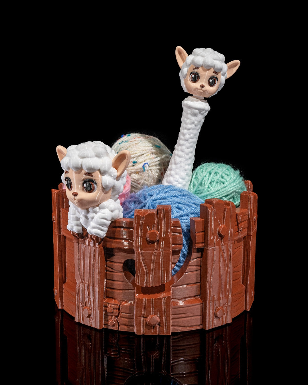Sheep Kit Yarn Bowl and Hook Case