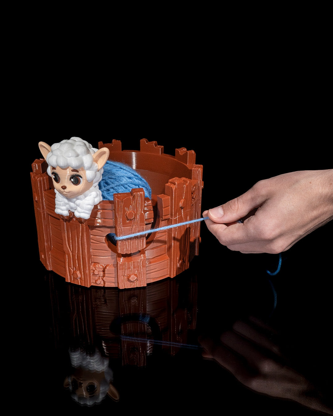 Sheep Kit Yarn Bowl and Hook Case