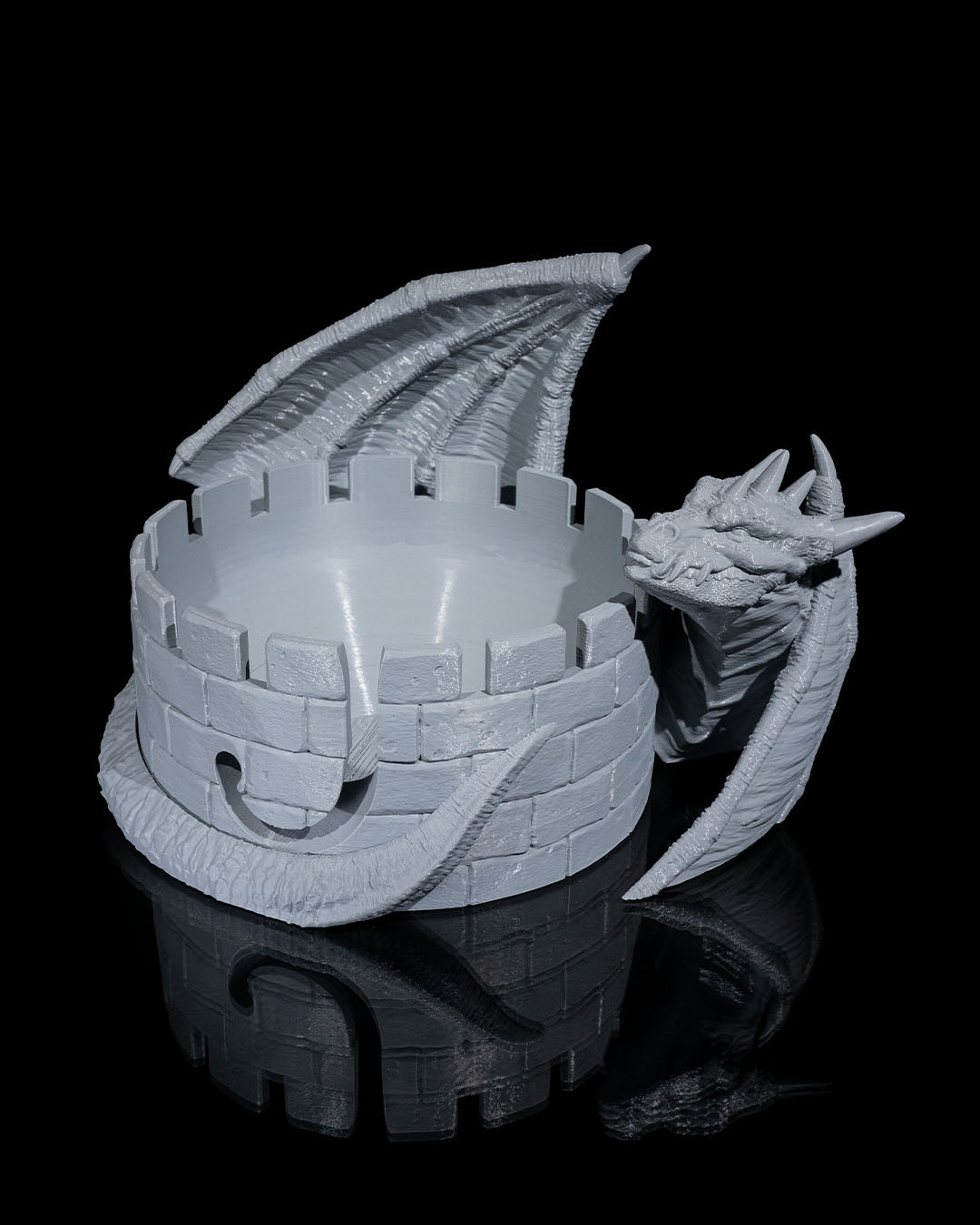 Dragon Yarn Keeper Yarn Bowl and Hook Case