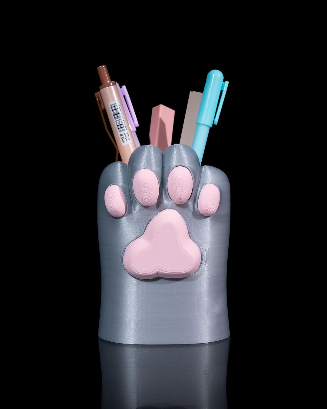 Cat paw pen holder