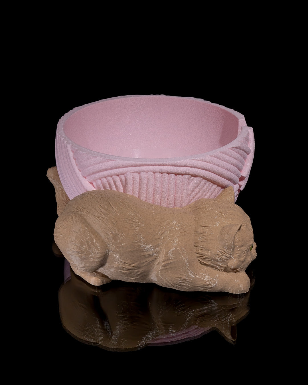 Cat Yarn Bowl and Hook Case